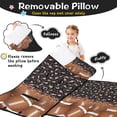 thumbnail image 3 of Leopard Print and Footballs Pattern Toddler Nap Mats for Kids Preschool,Sleeping Mat Bag or Kids,Toddler Sleeping Bag,Toddler Nap Mat or Daycare, 3 of 6