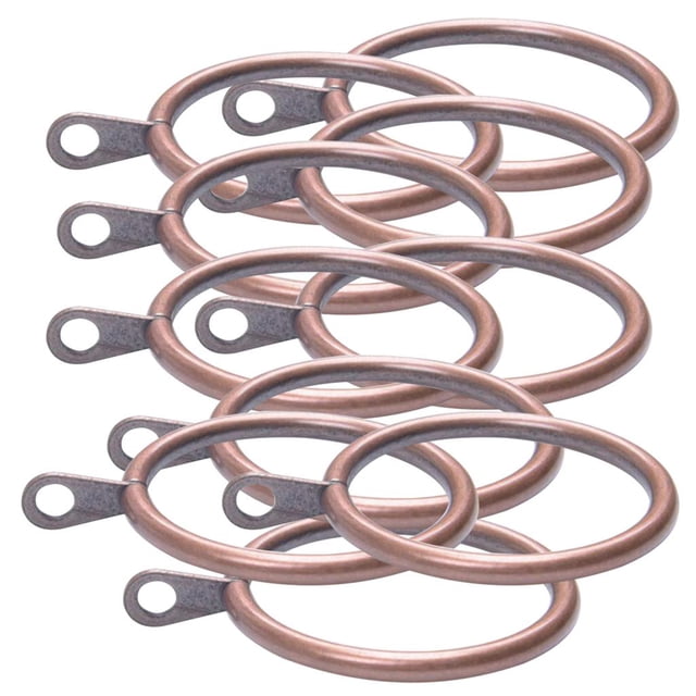 Paquete de 10 anillas decorativas para cortinas de 1,1 a 1,8 pulgadas Cobre - 45mm