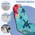 thumbnail image 6 of Kuiaobaty Sea Turtle Print Car Seat Towel Cover After Gym Hibiscus Plumeria Print Sweat Towels for Car Seats Quick-Dry Seat Shield for Truck Sedan SUV, Easy to Install, 6 of 8