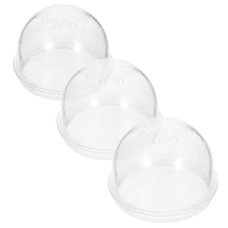 Pawsdot Cage Tube Stoppers Transparent Plastic 3Pcs