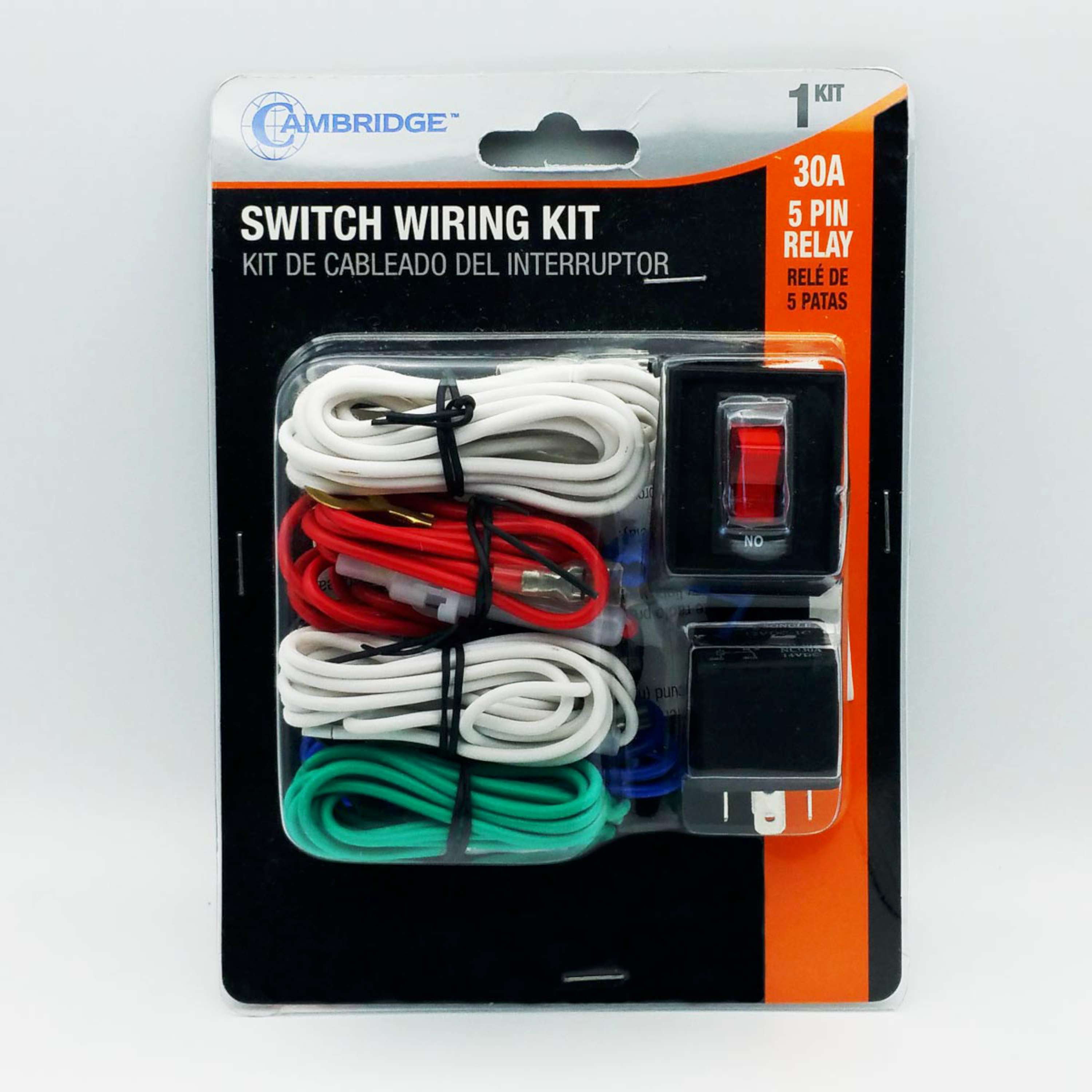 Cambridge Switch Wiring Kit with 5 Pin Relay; 7 Wires; 1 ...