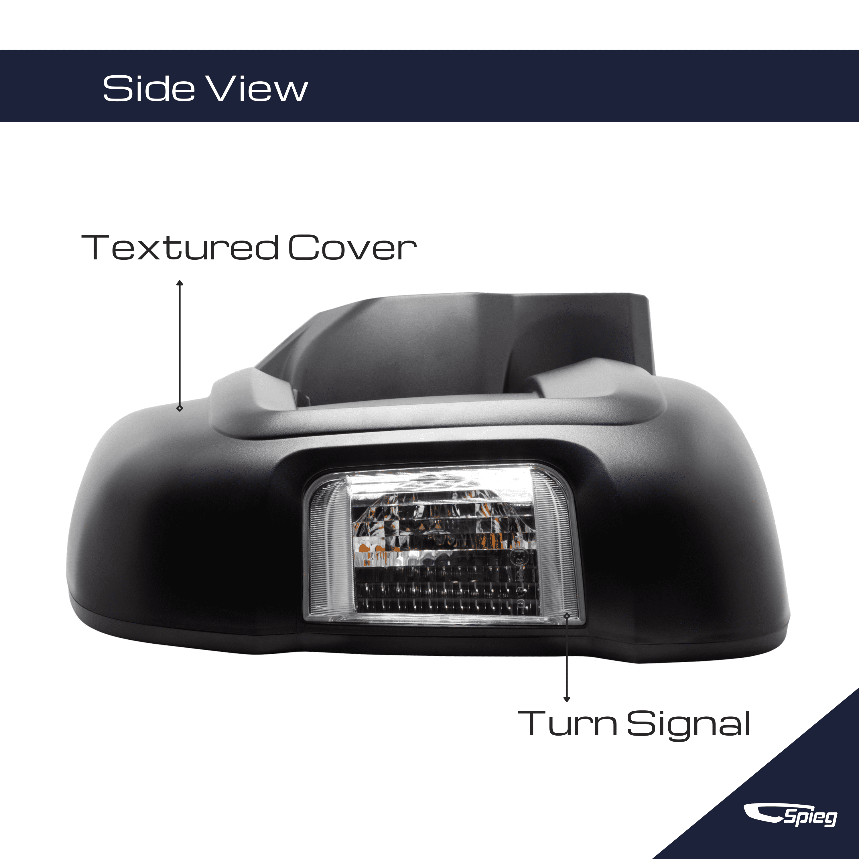 Spieg 2014-2022 Ram Promaster 1500 2500 3500 Passenger Side Mirror Replacement Power Adj Heated Glass Turn Signal CH1321376 (Right)