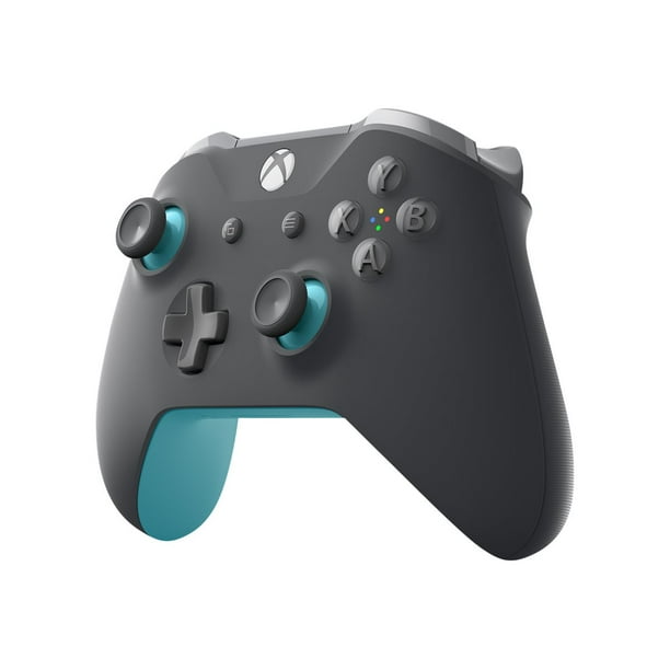 look for Gloomy Put together Microsoft Xbox Wireless Controller - Gamepad - wireless - Bluetooth - gray,  blue - for PC, Microsoft Xbox One, Microsoft Xbox One S, Microsoft Xbox One  X - Walmart.com