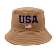 thumbnail image 2 of Patriotic Bucket Hat for Adults Unisex Fishing Sun Protection Summer Headwear, 2 of 3