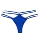 thumbnail image 1 of Gibobby Calzoncillos de encaje para mujer Braguitas de cintura triangulares caladas con tiras finas estilo Bikini Sexy de Color sólido para mujer(Azul,G), 1 of 2