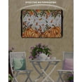 thumbnail image 6 of Outdoor TV Cover 30 to 32 Inch Weatherproof, Farmhouse Orange Pumpkins Fall Thanksgiving Waterproof TV Screen Protector for Outside Decor with Zipper and Pocket 30"L x 19"H&nbsp; , Leaves Mushroom, 6 of 7