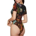 thumbnail image 3 of Lsque Five Nights At Freddy'S Women's Crew Neck Short Sleeve Bodysuit Basic T Shirts Tops Onesie Adult Cute Pajama-XX-Large, 3 of 8