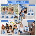 thumbnail image 5 of 10 Pack Blue White Floral Gift Bags with Ribbon Handles, 7.9 x 3.5 x 7.1 in, Bridesmaid Wedding Party Favor Bags for Bridal Shower Birthday Gift Wrap, 5 of 7