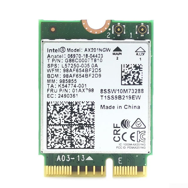 Adaptateur de Carte Sans Fil Accessoires Bluetooth 5.2 Double Bande Intégrée NGFF M2