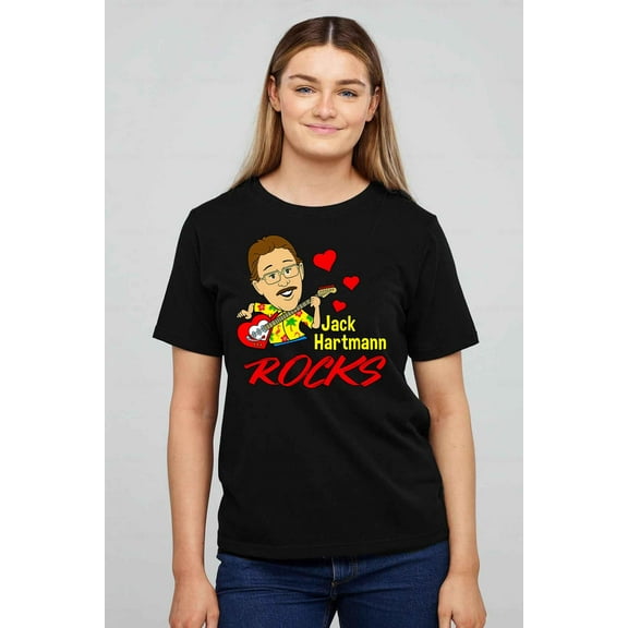 Jack Hartmann Rocks Educational Kids Music Fan T-shirt up to size 5XL.