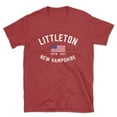 thumbnail image 1 of Littleton New Hampshire Patriot Men's Cotton T-Shirt, 1 of 1