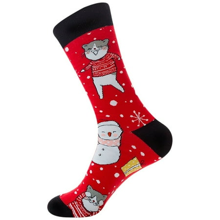 

Aoochasliy Christmas Socks Unisex Christmas Gifts Socks Vintage Cashmere Fashion Long Sock Comfortable Socks