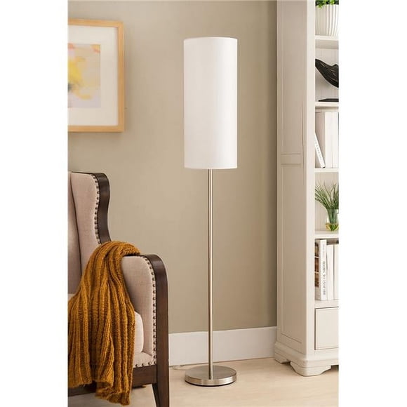 KB L229 Lampe de Sol - Nickel Brossé & Blanc