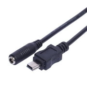 Yammee SB Charging Cable for Tablets, Phones, Cameras 3.5x1.35mm Female to Mini USB