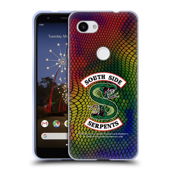 Head Case Designs Officially Licensed Riverdale South Side Serpents Snake Skin Print Logo Soft Gel Case Compatible with Google Pixel 3a