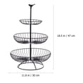 thumbnail image 2 of PAMINGONO Household Users Fruit Storage Basket Iron 1Pcs, 2 of 8