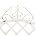 thumbnail image 6 of SAFAVIEH Abner Outdoor Patio Wrought Iron Garden Bench, Antique White, 6 of 9