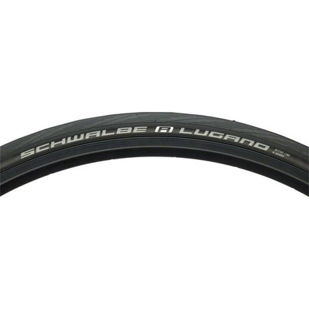 Schwalbe Lugano Road Tire, 700x23 Folding Bead Black with K-Guard (Best 700x23 Road Bike Tires)