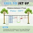 thumbnail image 5 of NAIZEA 60FT Ninja Warrior Obstacle Course (10 Obstacles), Ninja Slackline Kit for Kids, Durable Playset Equipment with 10 Complete Set-Monkey Bar,Swing, Climbing Ladder & Net, 5 of 7