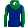 thumbnail image 2 of Nintendo Super Mario Bros. Boys Costume Hoodies, Mario and Luigi Zip-Up Costume Hooded Sweatshirts for Boys (Luigi, Size 4-16), 2 of 5