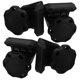 thumbnail image 1 of GAXIRE 4Jgo Clips Y Tornillos Para Reparación De Visor En Casco De Fútbol Con Material Duradero Negro, 1 of 8