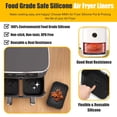 thumbnail image 3 of Forros de silicona Air Fryer para Ninja Foodi Dual DZ201 8QT, 3 of 6