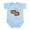 Sky Blue, variant on CafePress - Little Peanut Infant Bodysuit - Baby Light Bodysuit, Size Newborn - 24 Months