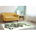 thumbnail image 2 of Animal Rug, Snake Rug, Floral Snake Illustration Rugs, Non-Slip Carpet Rug, Abstract Snake Rugs, Area Rugs, Easy to Clean Rugs, Large Rug, 3.3'x6.5' - 100x200 cm, 2 of 8