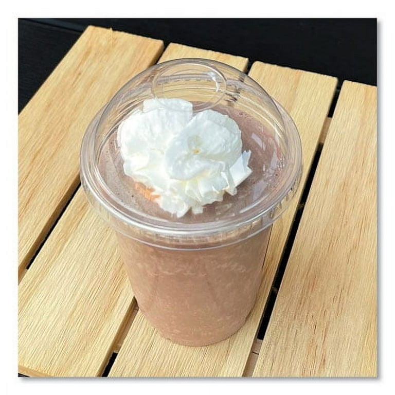 PET Cold Cup Dome Lids, Fits 9 oz to 10 oz PET Cups, Clear, 1,000/Carton PET Cold Cup Dome Lids, Fits 9 oz to 10 oz PET Cups, Clear, 1,000/Carton