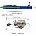 thumbnail image 3 of Fishing Catapult Rod, 15.2 In Compact Telescopic Fishing Rod with Reel, Portable Lure Launcher Tool for Saltwater and Freshwater, 3 of 9