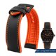 thumbnail image 3 of Correa de reloj de lona impermeable de caucho y silicona para deportes al aire libre de 19, 20, 21 y 22 mm de la serie Citizen Helmsman/Commander, 3 of 5