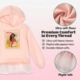 thumbnail image 6 of Disney Moana Toddler Girls' 2-Piece Hoodie and Leggings Set Pink Off White, 6 of 6