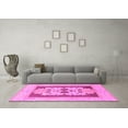 thumbnail image 3 of Ahgly Company Indoor Square Abstract Pink Modern Area Rugs, 7' Square, 3 of 4