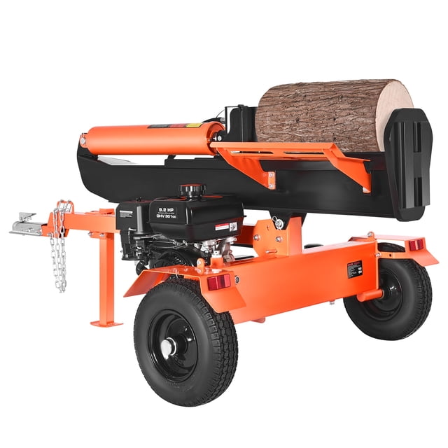 VEVOR 30 Tons Log Splitter, 306CC Engine, Powered Wood Splitter with 2" Ball Coupler, Auto Return, Vertical & Horizontal Mode