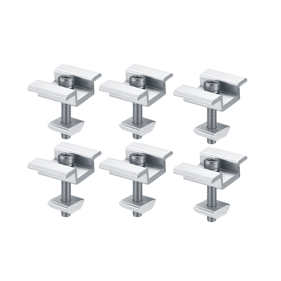 8Pack Solar Panel Mounting Brackets, Solar Panel End , Centre , for PV Solar Panel Solar Module 35mm