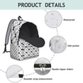 thumbnail image 3 of Butterflies and Tropical Floral Print School Backpack – Lightweight Travel Backpack with Comfortable Carrying and Anti-theft Features for Outdoor Activities, Gym, and Daily Commuting, 3 of 5