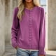 thumbnail image 1 of HongQid Women's Long Sleeve Button Down Vee Neck Classic Sweater Knit Cardigan, 1 of 3