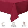 thumbnail image 5 of PiccoCasa Square Polyester Tablecloth for Indoor Outdoor 55x55 Inches Red, 5 of 7