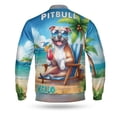 thumbnail image 2 of Pitbull Hello Summer Beach Theme with Sunglasses and Tropical Cocktail All Over Print 3D Baseball Jacket Terrier Dog Lover Bomber Jacket Softball - 00009, 2 of 6