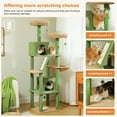 thumbnail image 6 of PEQULTI 71 " Cat Tree Tower for Large Cat Condo with Scratching Post Tall for Indoor, Green, 6 of 11
