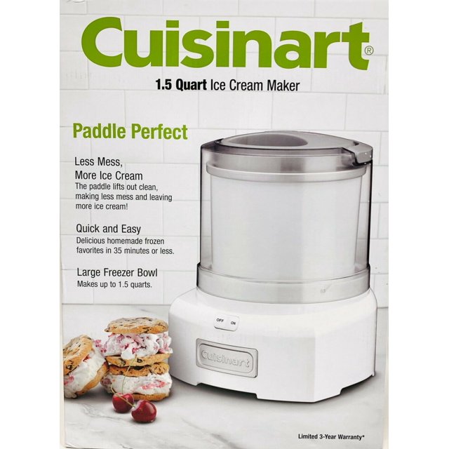 Cuisinart CIM46PC Ice Cream Maker with Easy Clean Paddle 1.5