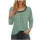 thumbnail image 1 of Blusas para las Mujeres Casual 3/4 Manga Impresa Camiseta Superior, Blusa Ligera para Diario, Fecha, Compras Y Primavera Otoño Desgaste, 1 of 5