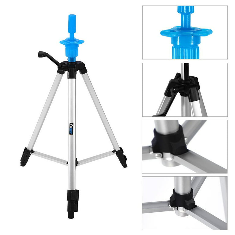 Heavy Duty Wig Stand Tripod - 55 Inch Mannequin Head Stand Wig Stand Tripod  with Head Wig Head Stand with Mannequin Head Adjustable Wig Tripod Stand