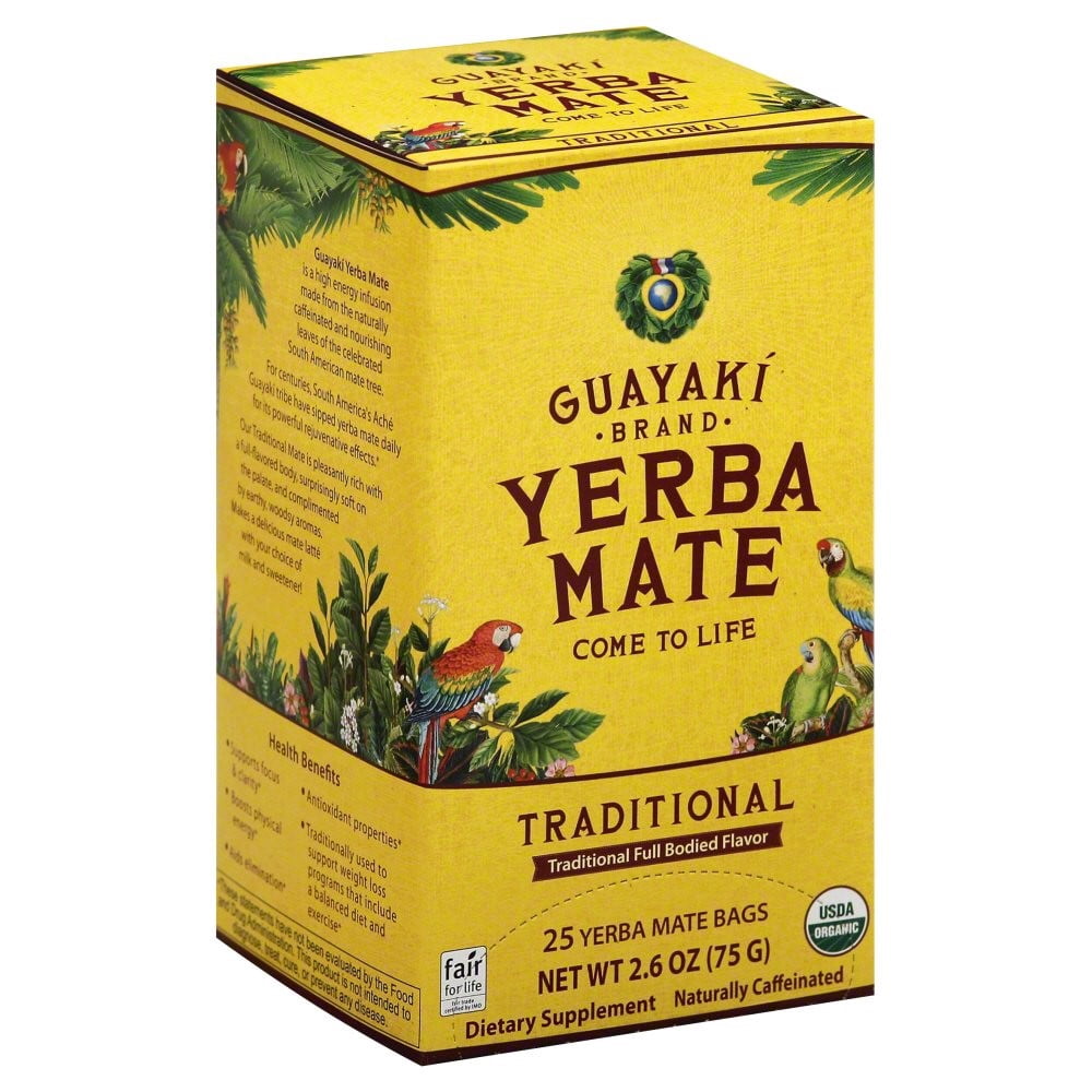 Guayaki Yerba Mate Organic Tea, 25Count, 2.6oz