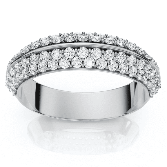 Pompeii 1/2Ct Kayle Diamond Wedding Band 14k Gold or Platinum Lab Grown (F/G,VS1-VS2)