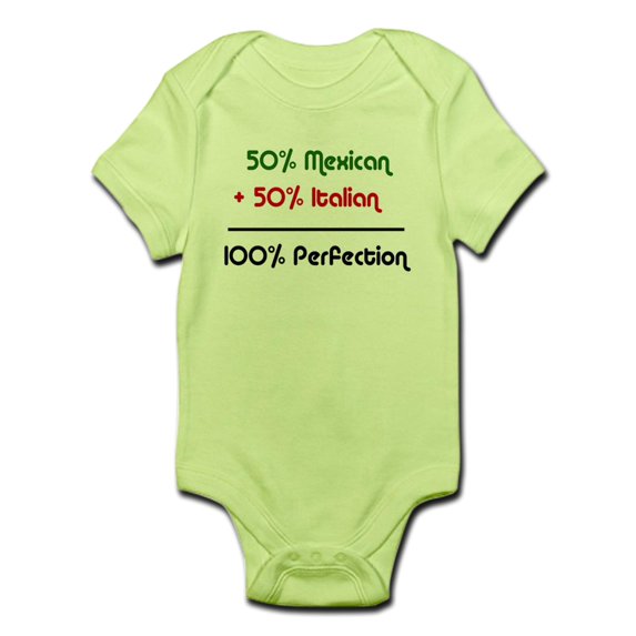 CafePress - Italian & Mexican Heritage Infant Bodysuit - Baby Light Bodysuit