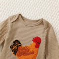 thumbnail image 5 of Zshosam Baby Romper Infant Baby boy Jumpsuit Long Sleeve Romper Newborn Boy One Piece Jumpsuit Size 3 6 Months,(Khaki 3-6 Months), 5 of 8