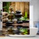 thumbnail image 2 of 4pcs Green Plant Shower Curtain Set with Non-Slip Rugs, Toilet Lid Cover, and Bath Mat - 71x71 Inches - Eco-Friendly Bathroom Decor, 2 of 4
