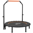 thumbnail image 1 of CoSoTower 45" Foldable Mini Fitness Trampoline, with Adjustable Foam Handle, Orange, 1 of 7
