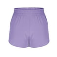 thumbnail image 5 of Uaswgudfs Casual Shorts for Women - Summer High Waist Side Pockets 5" Inseam Breathable Lightweight Fit Purple 2XL, 5 of 8